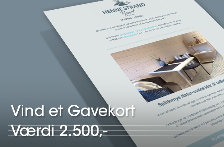 Tilmeld Nyhedsbrev Vind Gavekort Dk