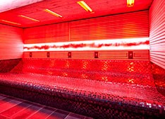 Omklædningrummene har også fået en opgradering. infared sauna
